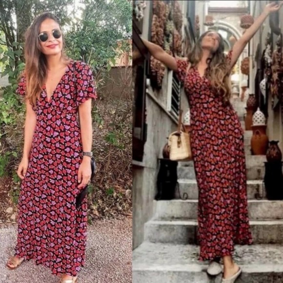 Zara Floral Maxi Dress - Picture 2 of 10